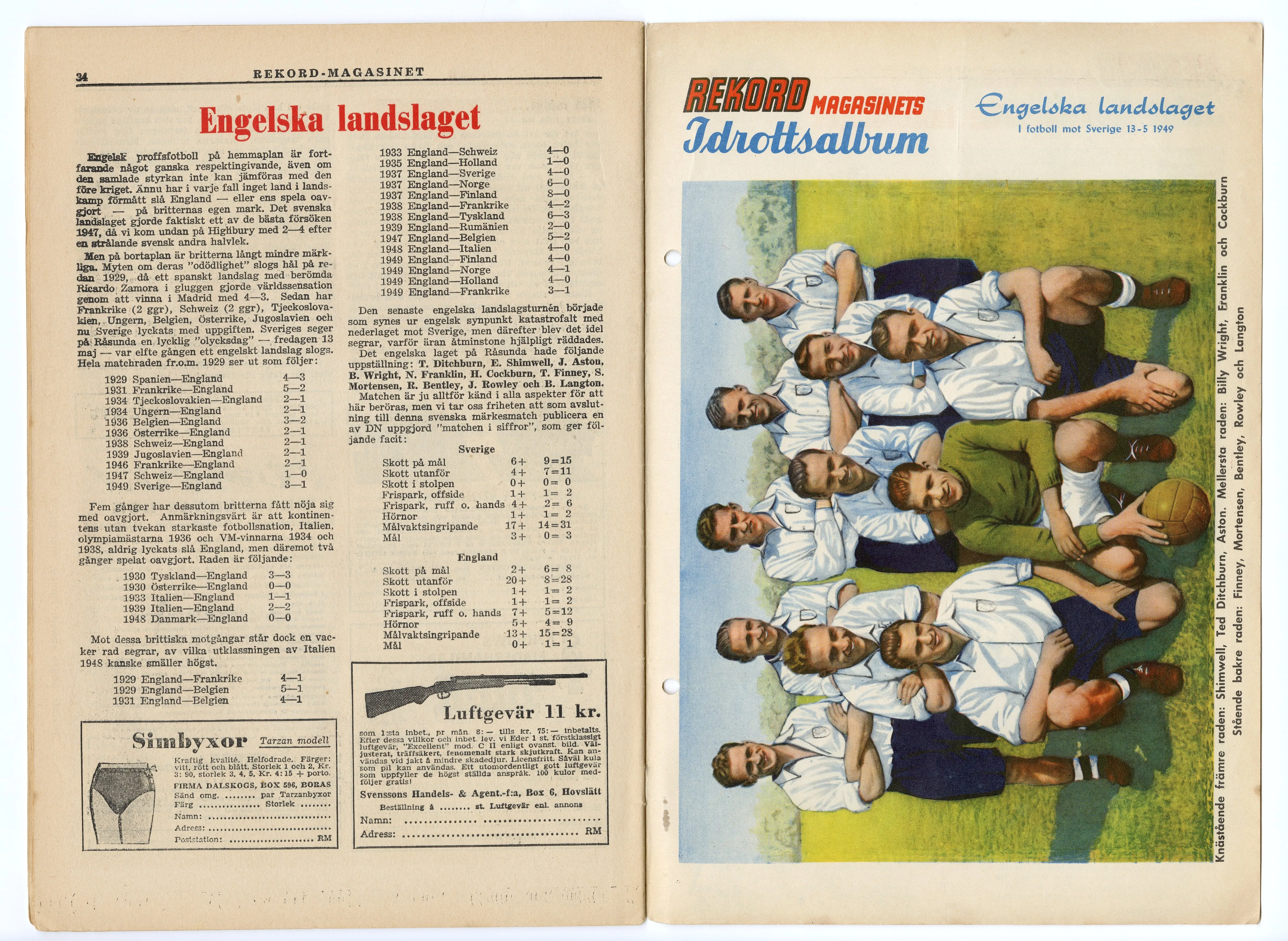 1949 July German REKORD MAGAZINE, Boxing, Sports, Joe Weidon
