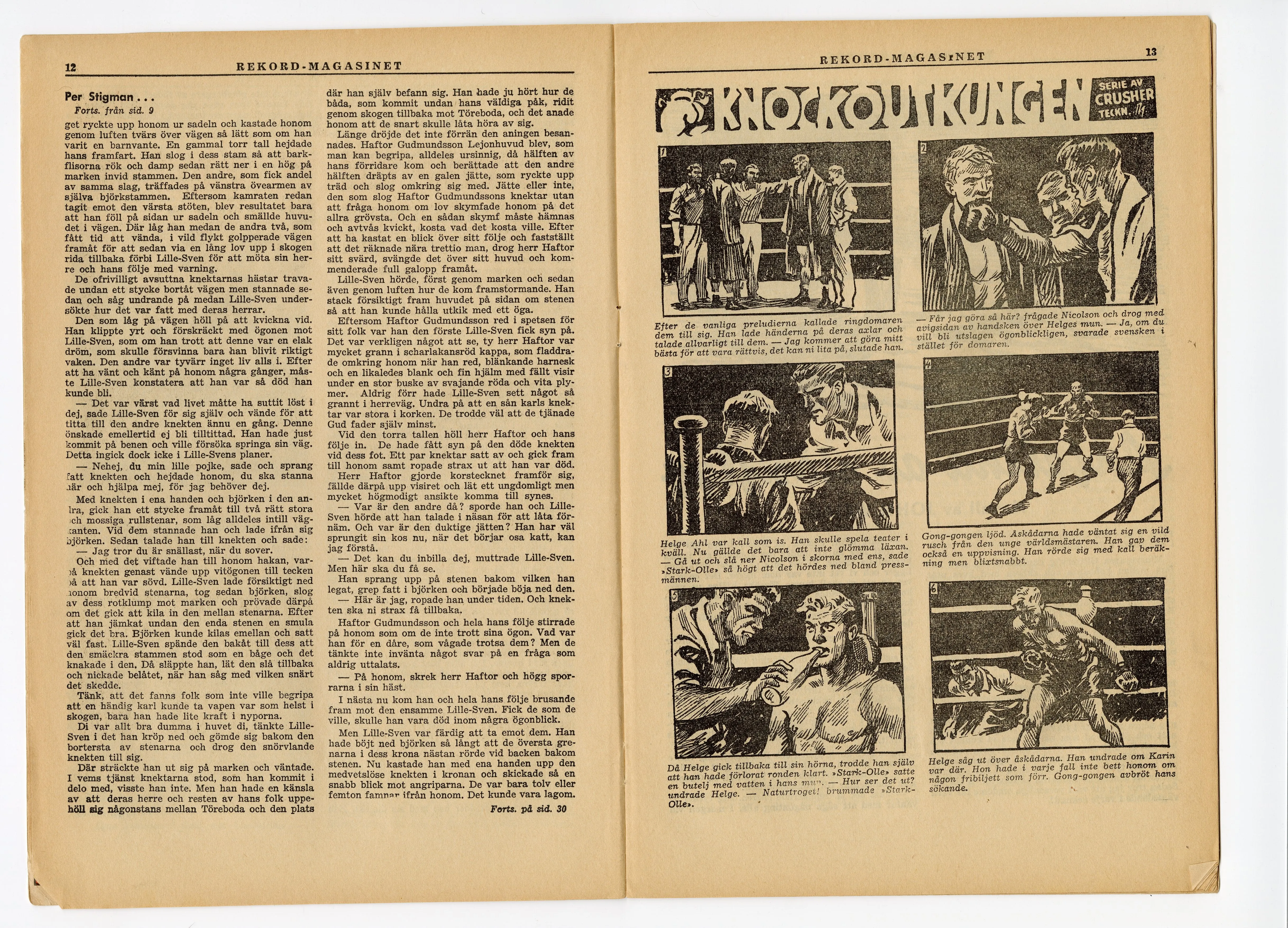 1949 July German REKORD MAGAZINE, Boxing, Sports, Joe Weidon