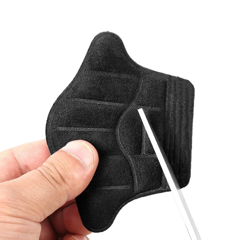 4 Pairs Anti Wear Heel Protection Pads Cushions Heel Liners Grips Heel Inserts Insoles Black