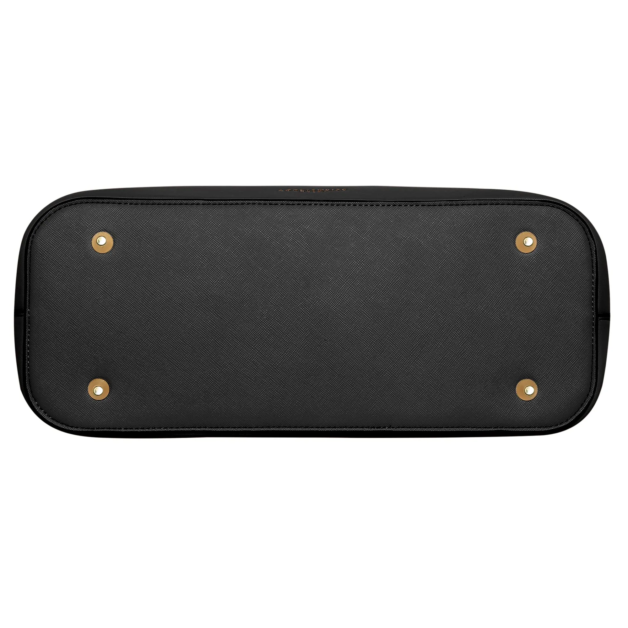 Accessorize London Women's Black Faux Leather Daffodil Bag |Big Size| Stylish Handbag for women with Zip Closure | Fit for Office Bag, College, Travel Use.