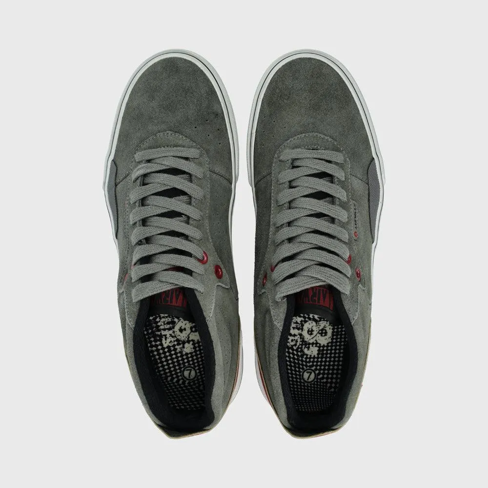 Airwalk Mens Skater Sneaker Grey/Red _ 181668 _ Grey