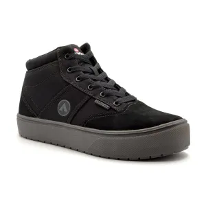 AirWalk Mens Venice Mid CT EH SF Black Canvas Work Boots