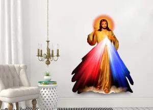 Akki Wold Jesus_Christ Wall Sticker for Living Room/Bedroom/Office and All Decorative Stickers (Size :- 51 X 61 cm)