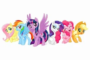 Akki World Little Cutie Unicorns Sticker | Wall Sticker for Living Room/Bedroom/Office and All Decorative Stickers Size - 36 Cm X 91 Cm