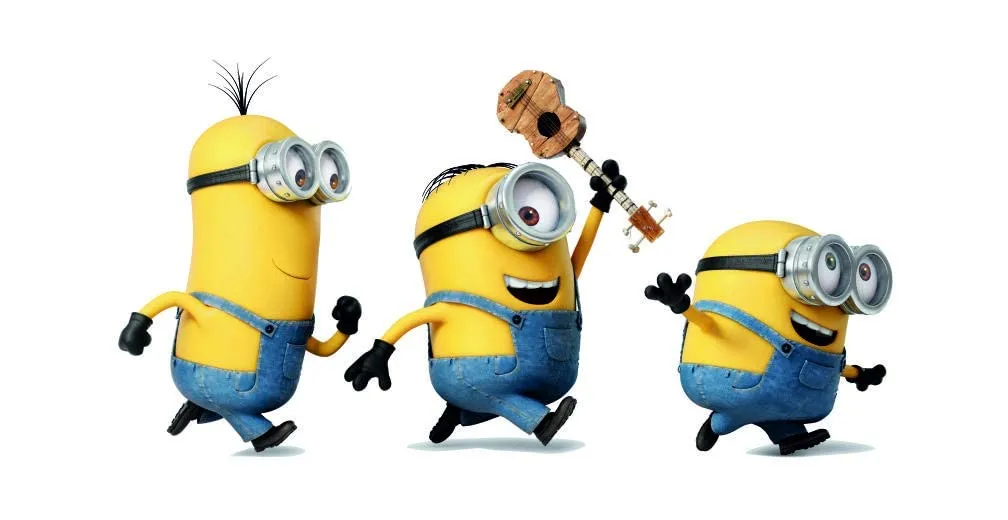 Akki World Musical Minions Wall Sticker for Kids Room Sticker