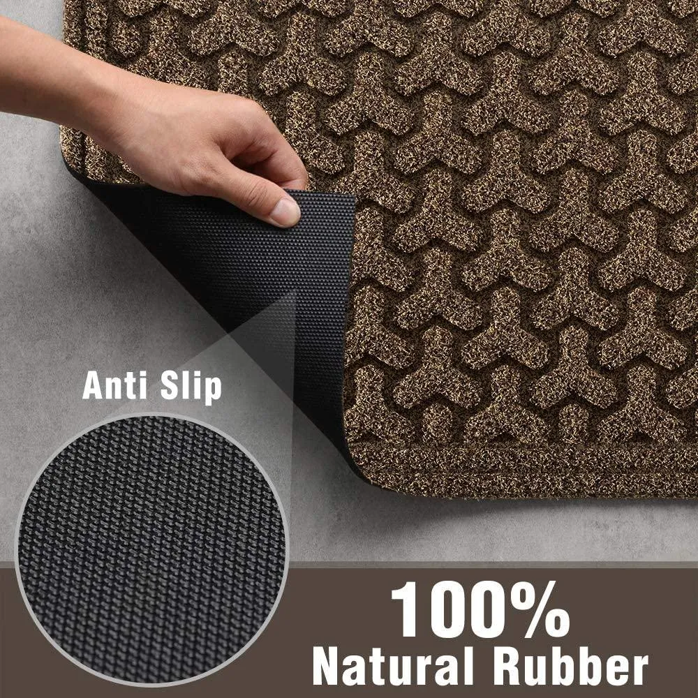 Amagabeli 2 Pack Large Outdoor Door Mats 36" x 24" for Front Door Entrance Outside ET138