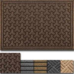 Amagabeli 2 Pack Large Outdoor Door Mats 36" x 24" for Front Door Entrance Outside ET138