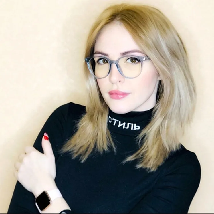 Anti Blue Anti-radiation Computer Gaming Protection Glasses for Women Men(Pink)