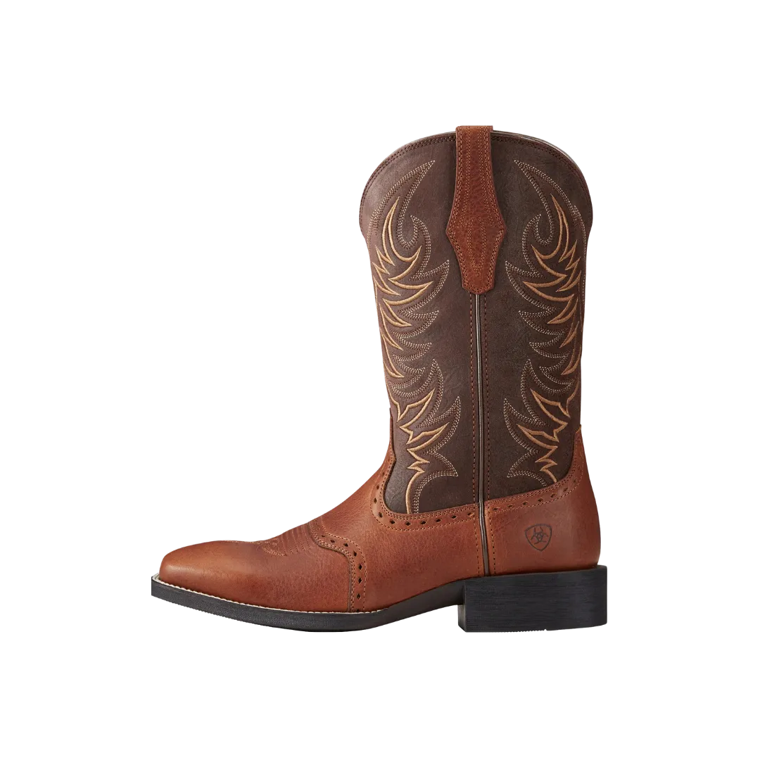 Ariat Men's Sport Sidewinder Western Golden Grizzly Boots