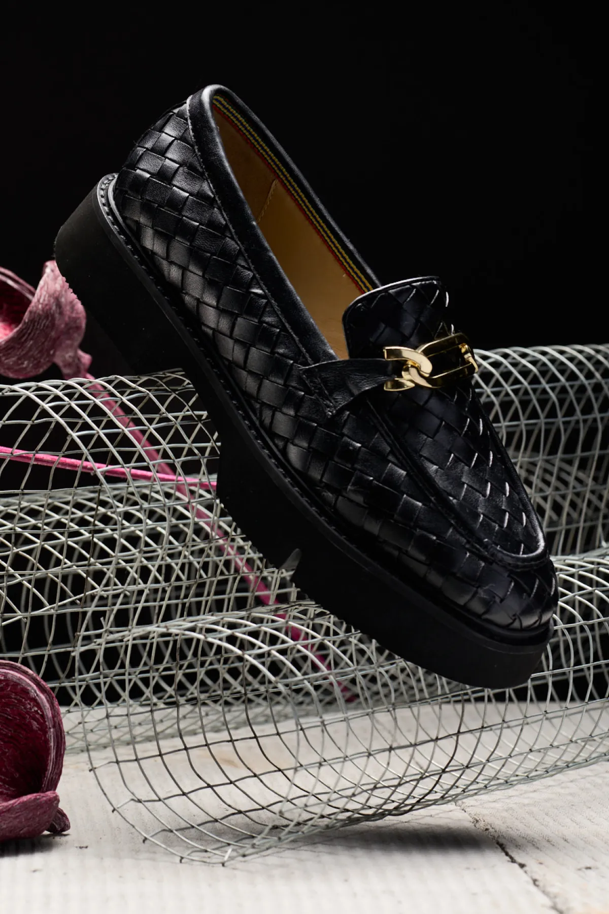 Autumn Woven Loafers - Black