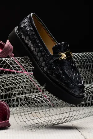 Autumn Woven Loafers - Black