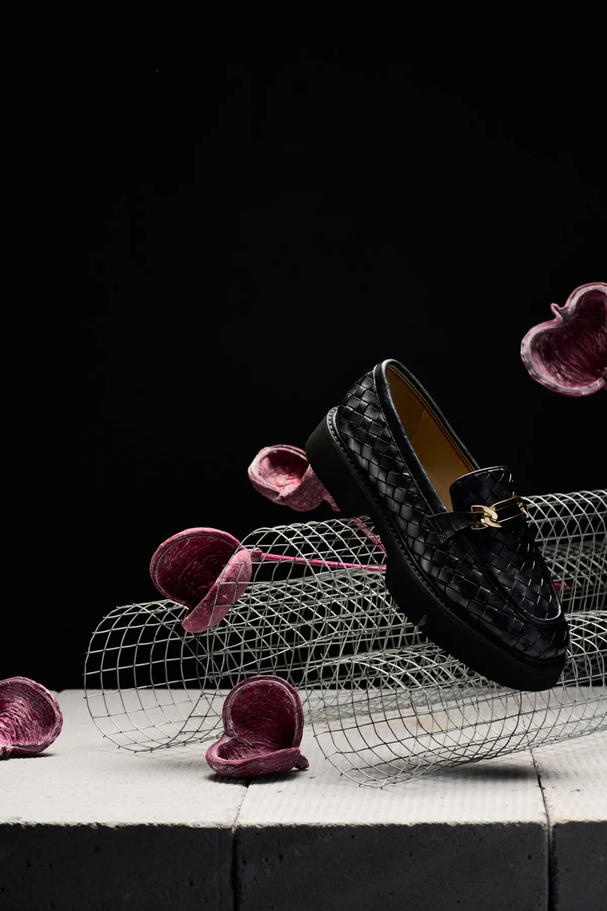 Autumn Woven Loafers - Black