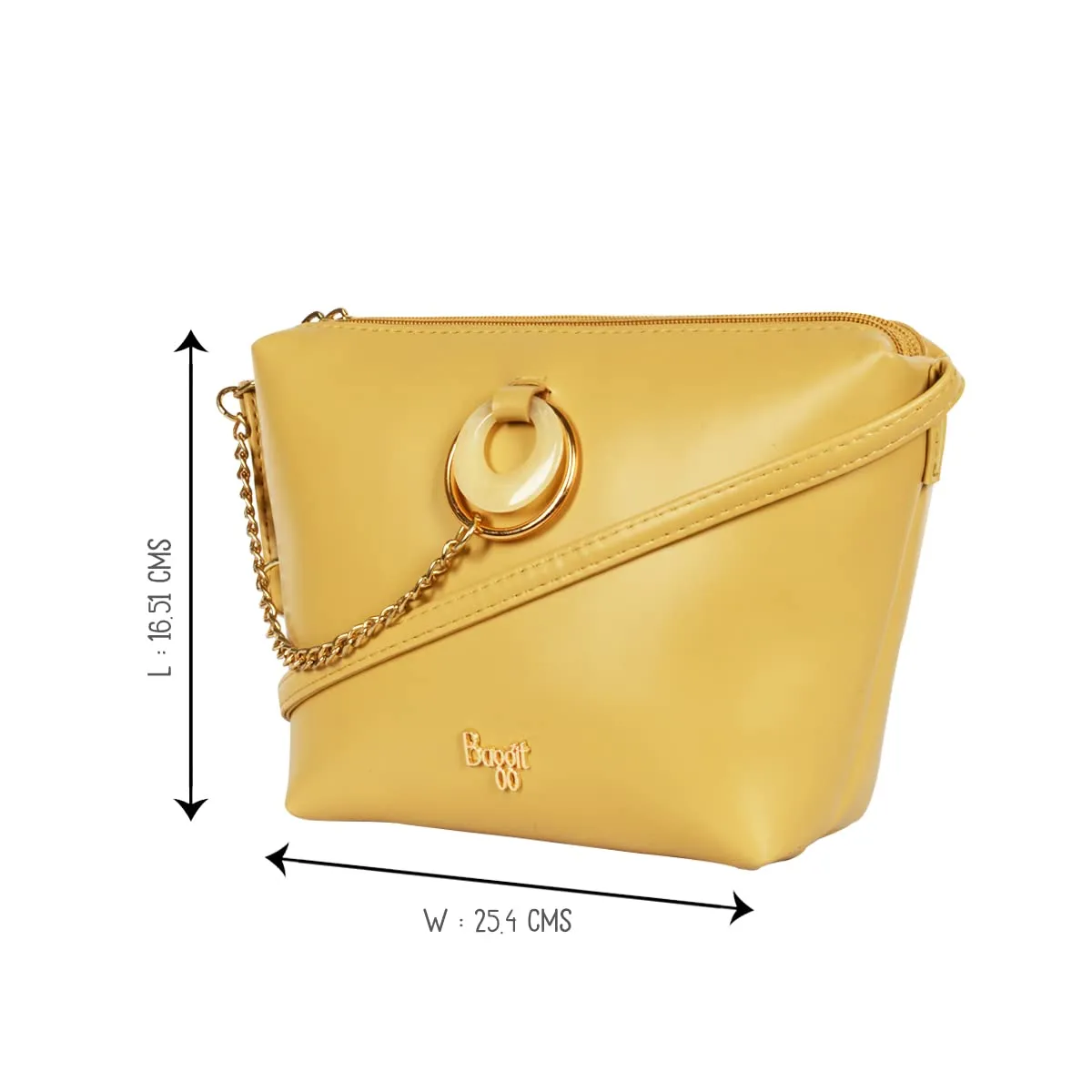 Baggit Women's Sling Bag (Yellow)