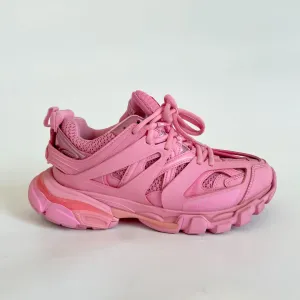 Balenciaga pink track lace up sneakers, 38