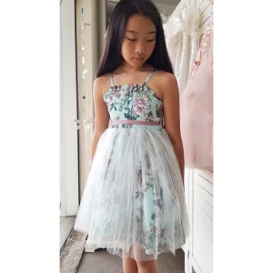 Beggi Blue Vintage Rose Party Dress