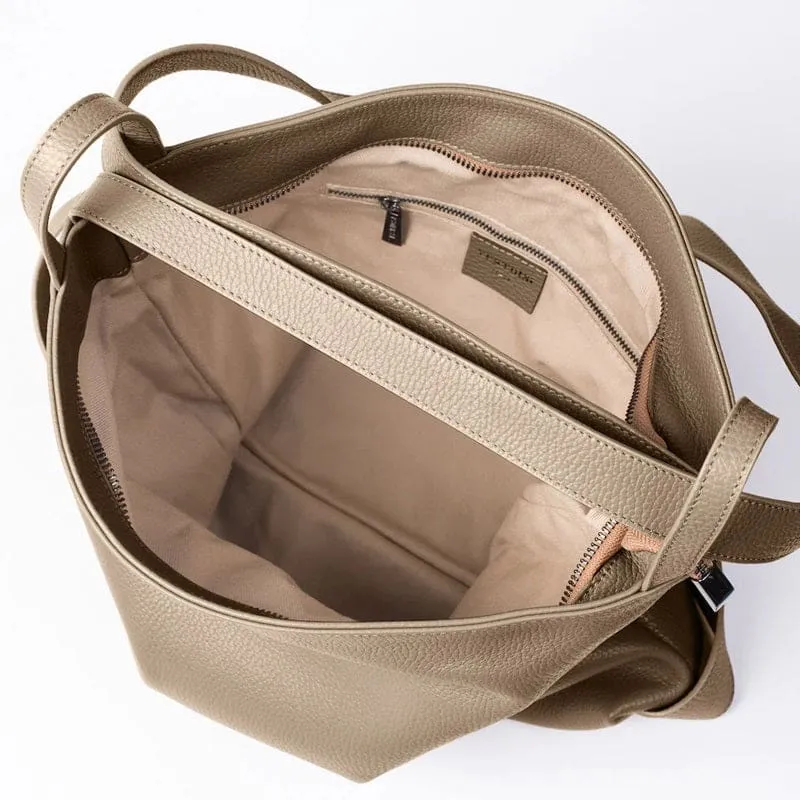 Bella XL 2-1 Convertible Backpack Tote | Taupe