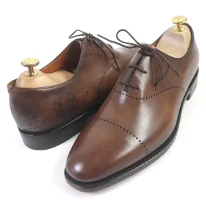 Berluti Calligraphy Scritto Leather Dress Shoes Brown