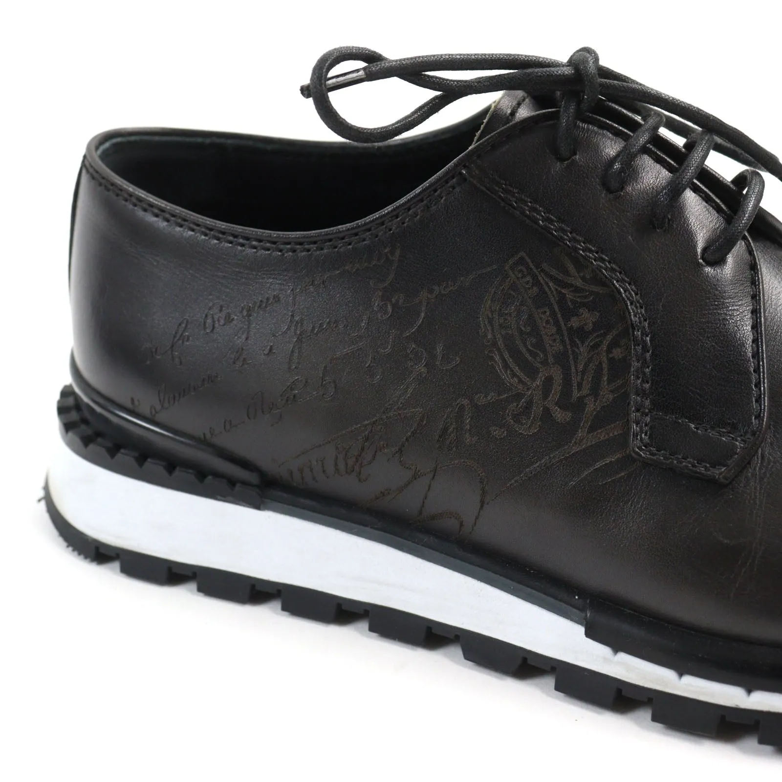 Berluti Leather Fast Track Scritto Sneakers