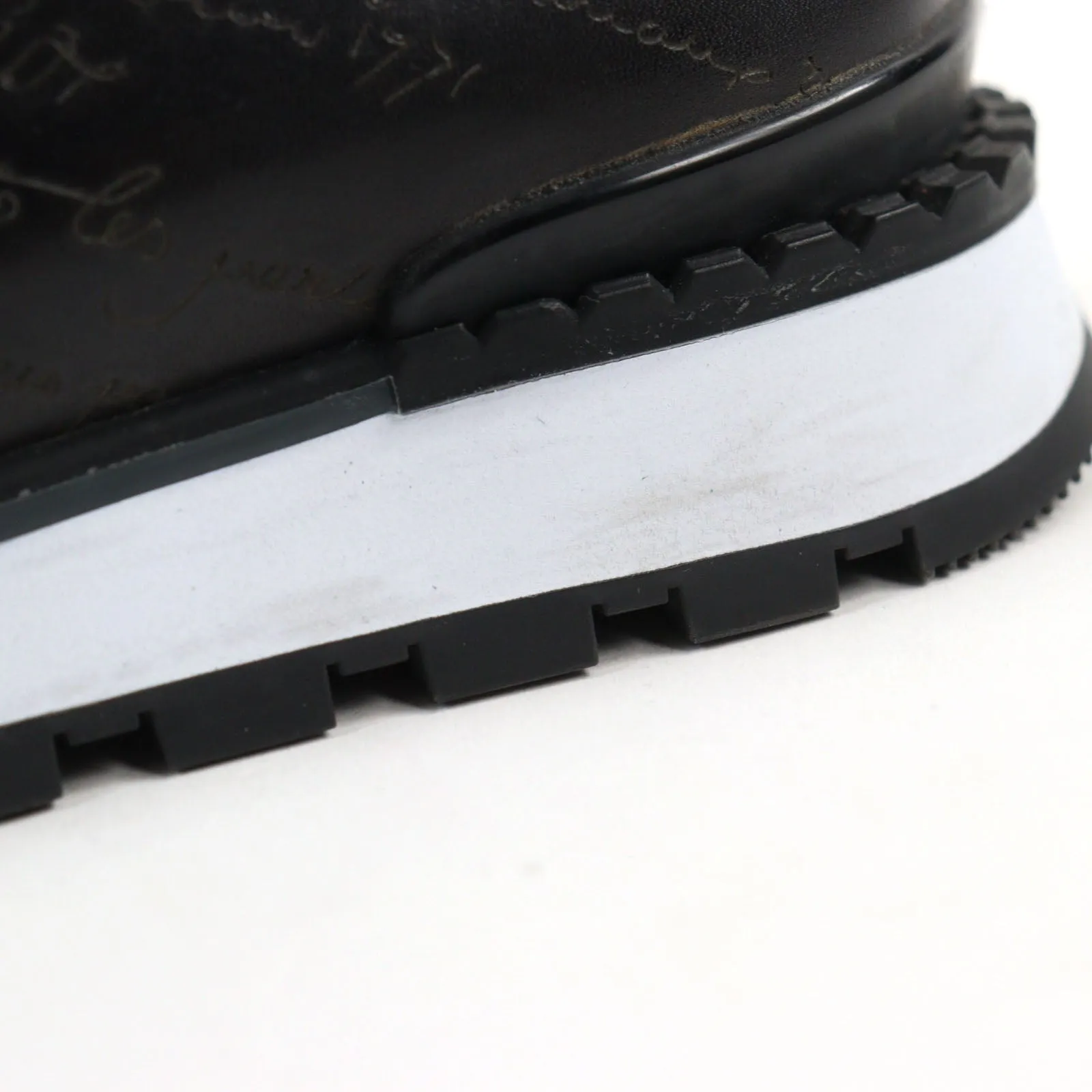 Berluti Leather Fast Track Scritto Sneakers