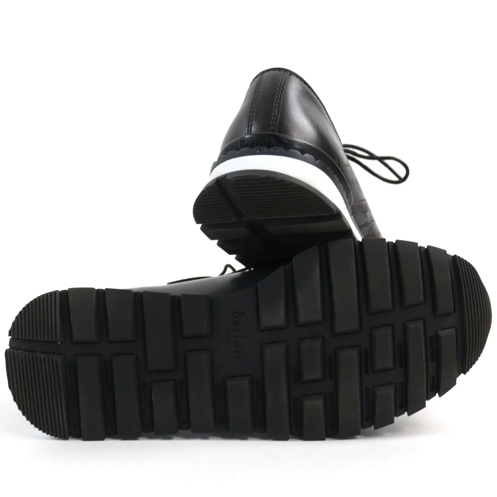 Berluti Leather Fast Track Scritto Sneakers