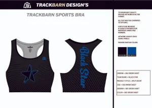 Black-Star- Sports Bra