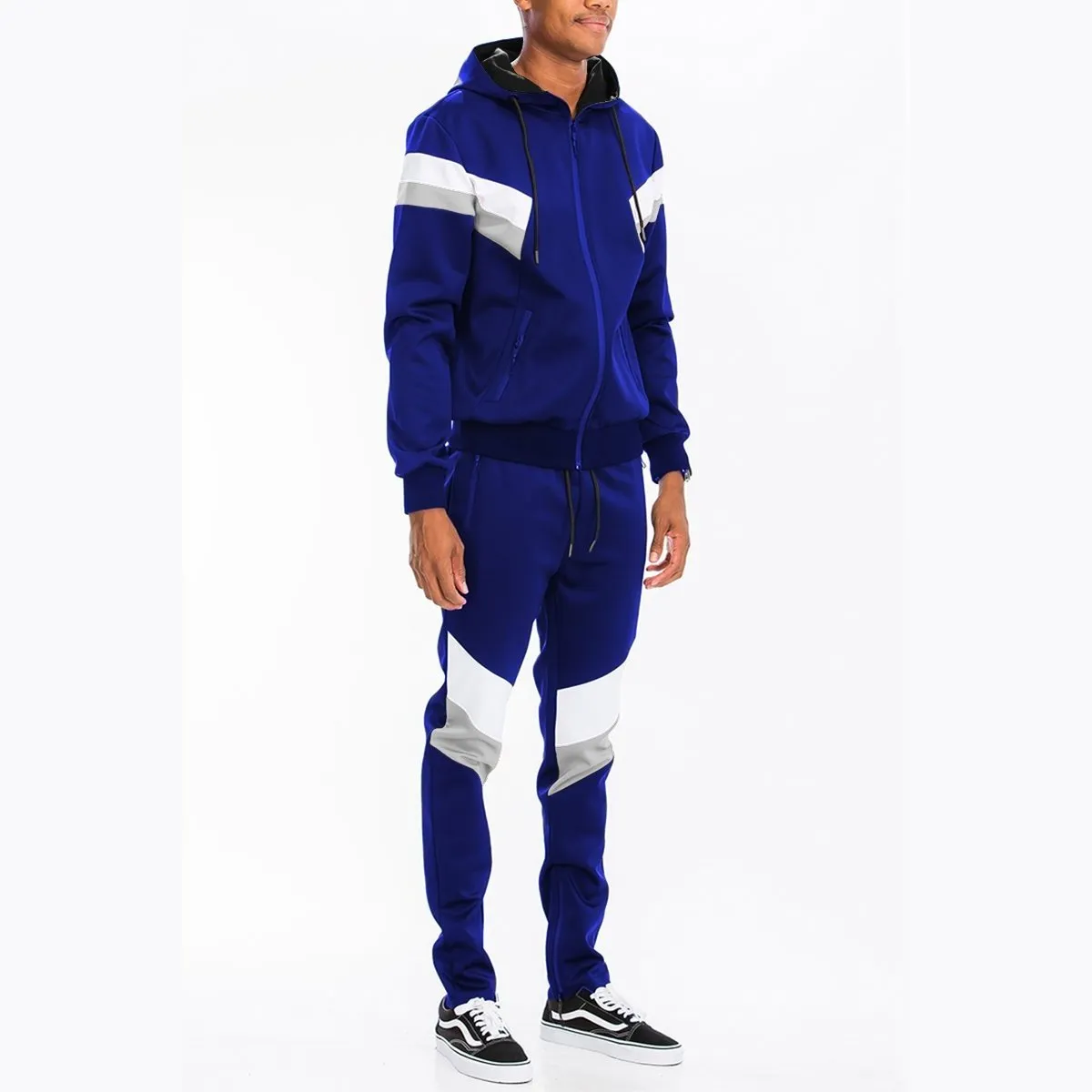 Blue Chevron Track Set