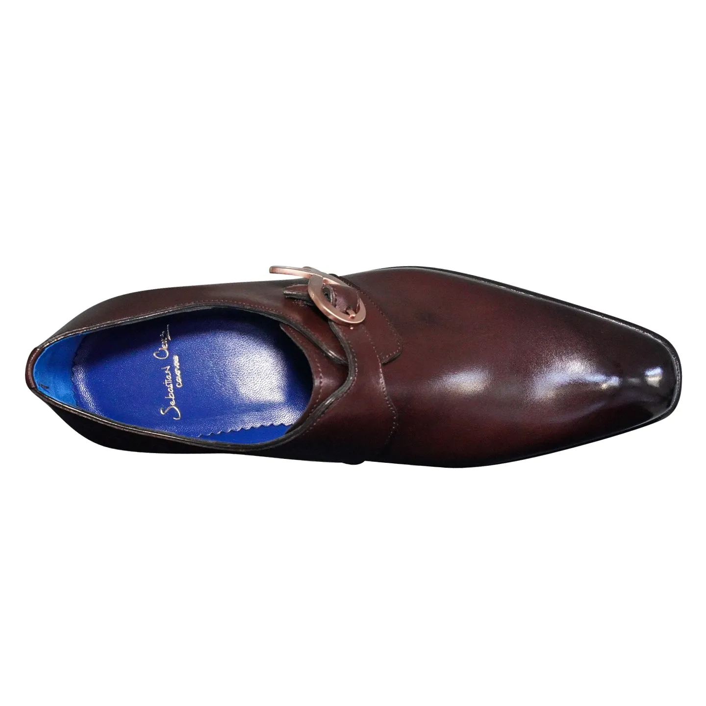 Cacao With Rose Gold Hardware Monk Strap