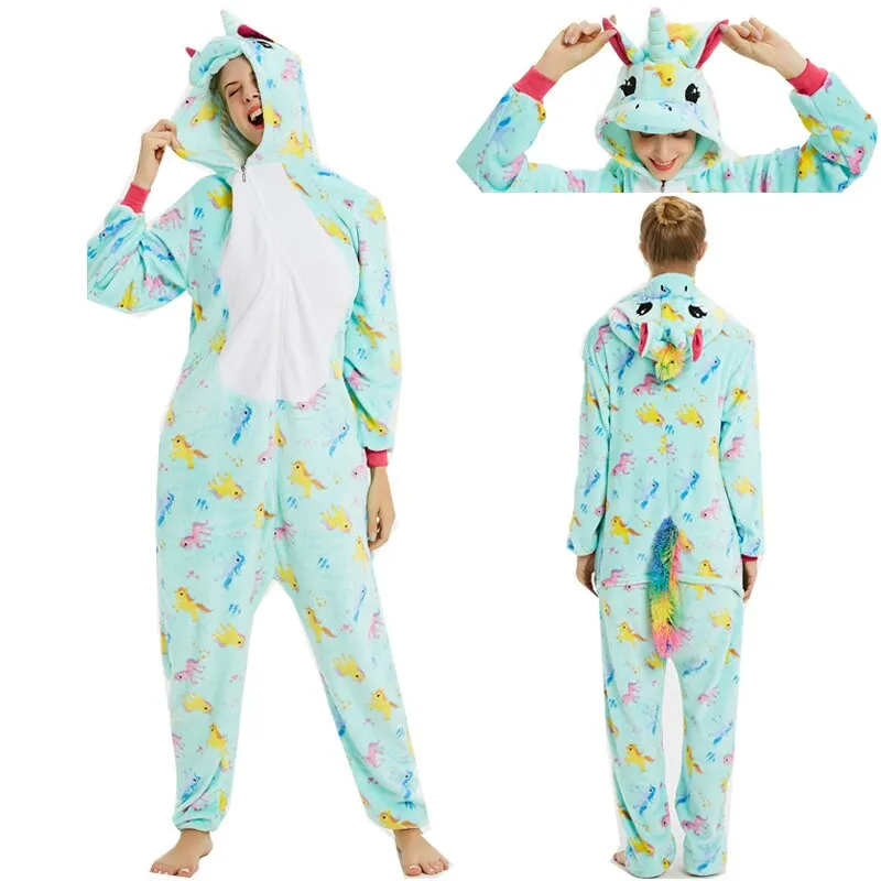 Christmas Pajamas Matching Family Pyjamas Anime Unicorn Pajamas Winter Sleepwear