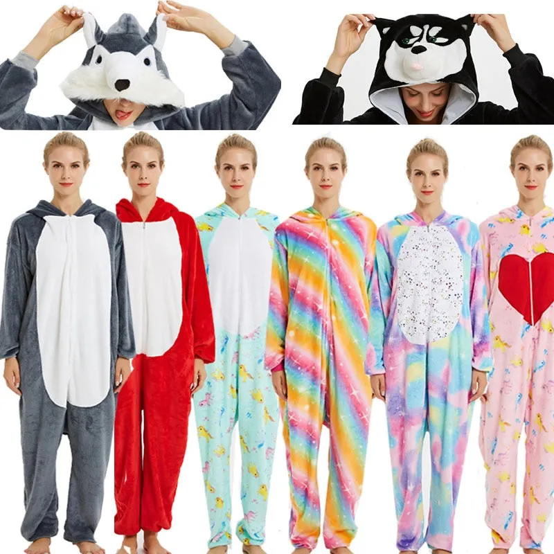 Christmas Pajamas Matching Family Pyjamas Anime Unicorn Pajamas Winter Sleepwear