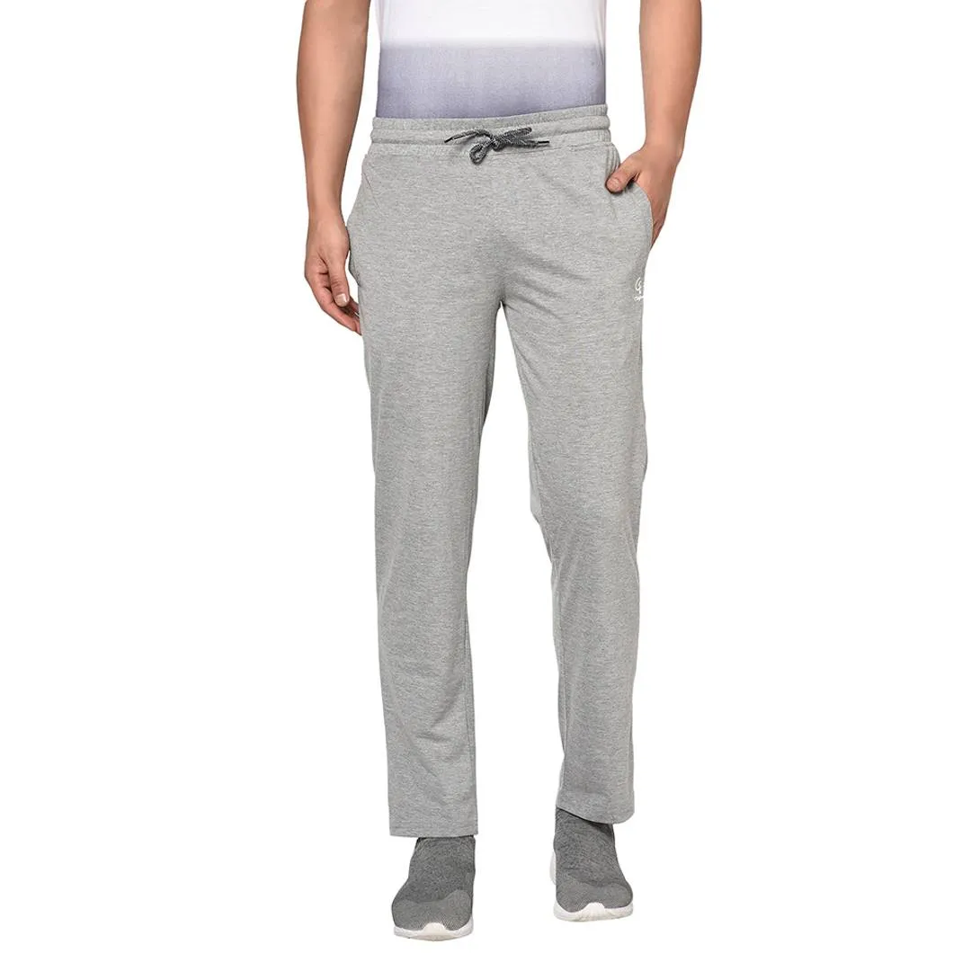 Cotton Blend Light Grey Track Pant/Pyjama For Men