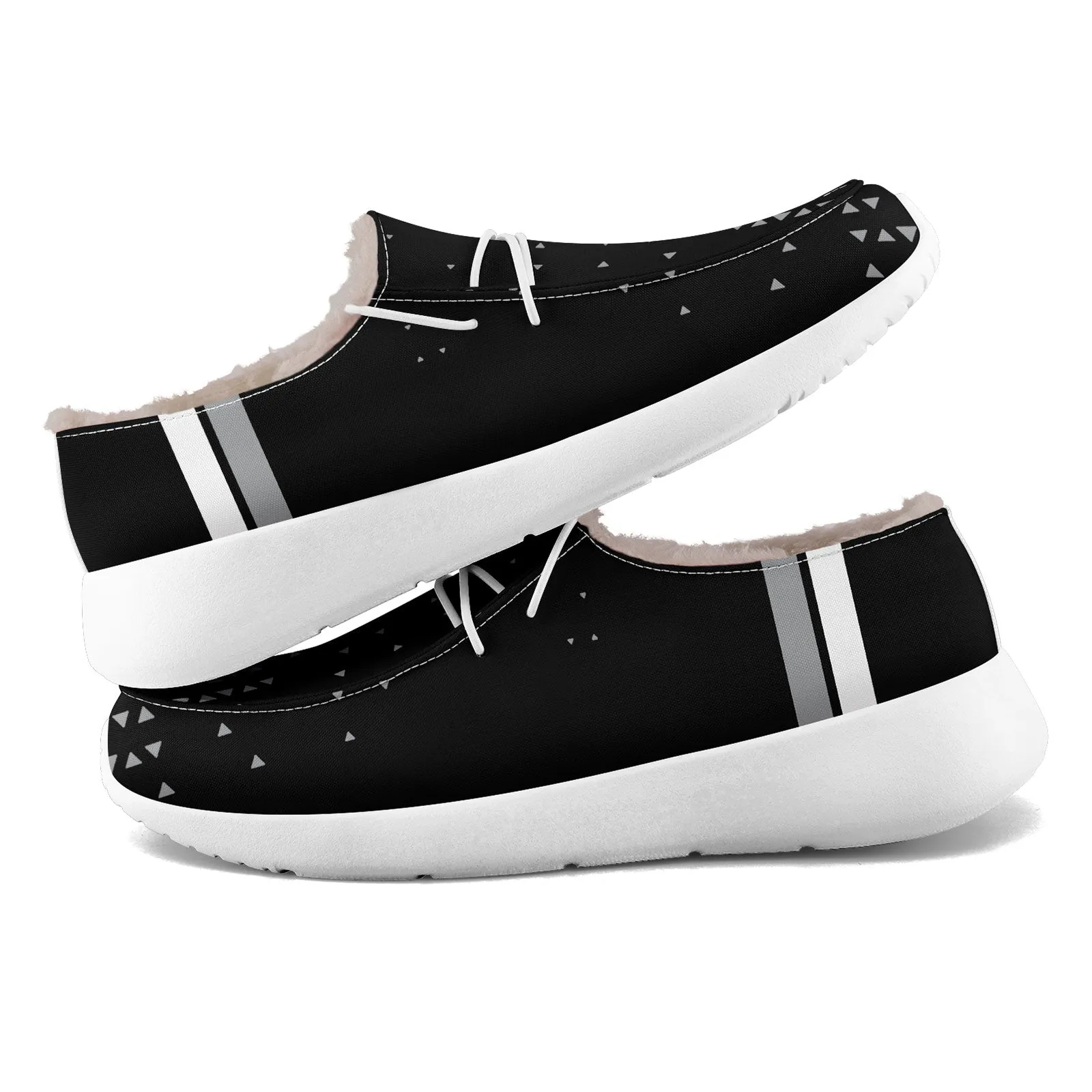 Custom Black Gray Las Vegas Shoes Personalized Sneaker FN042-D020279-20