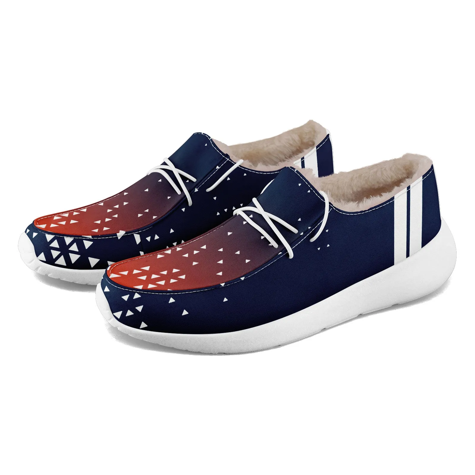 Custom Blue White Denver Shoes Personalized Sneaker FN042-D020279-10