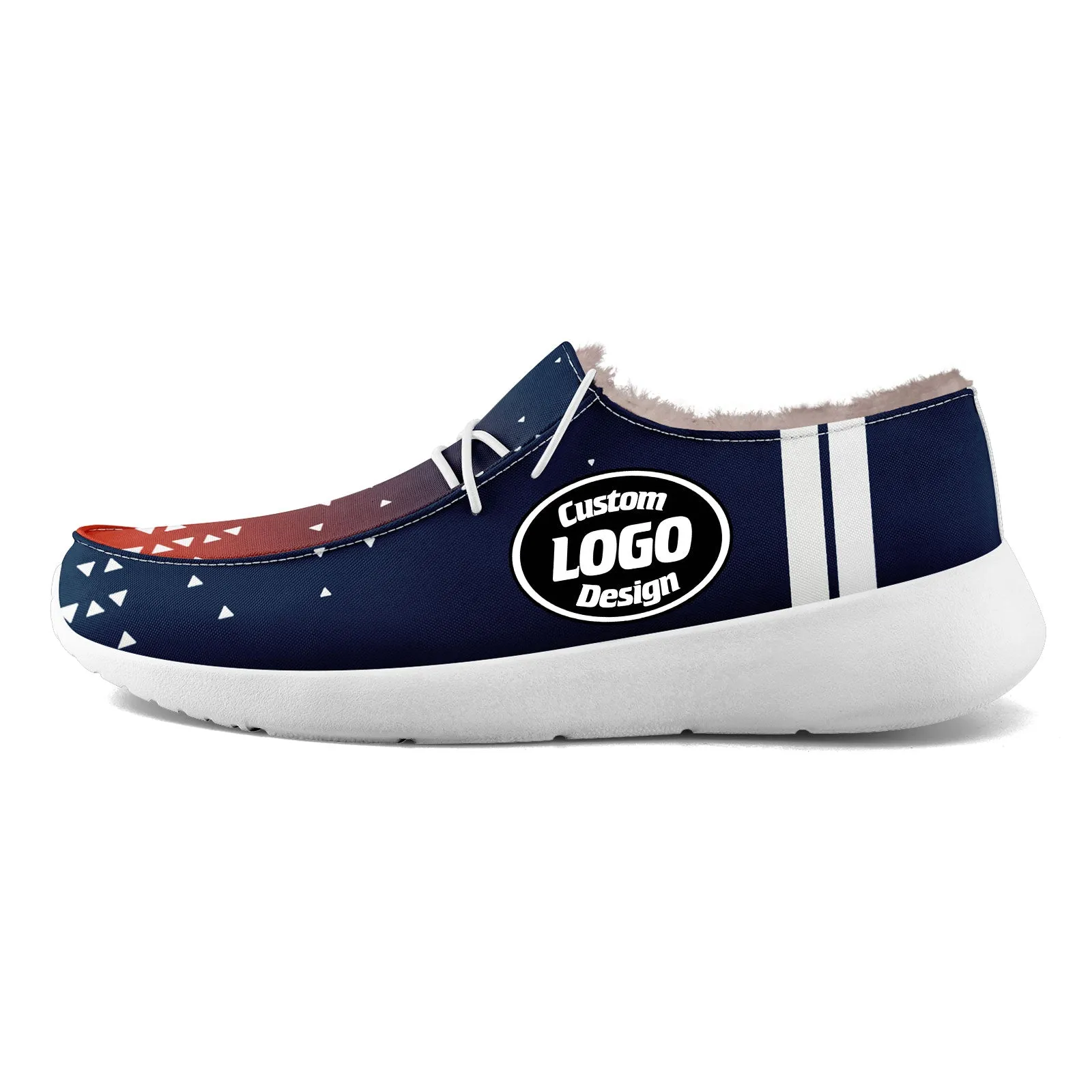 Custom Blue White Denver Shoes Personalized Sneaker FN042-D020279-10