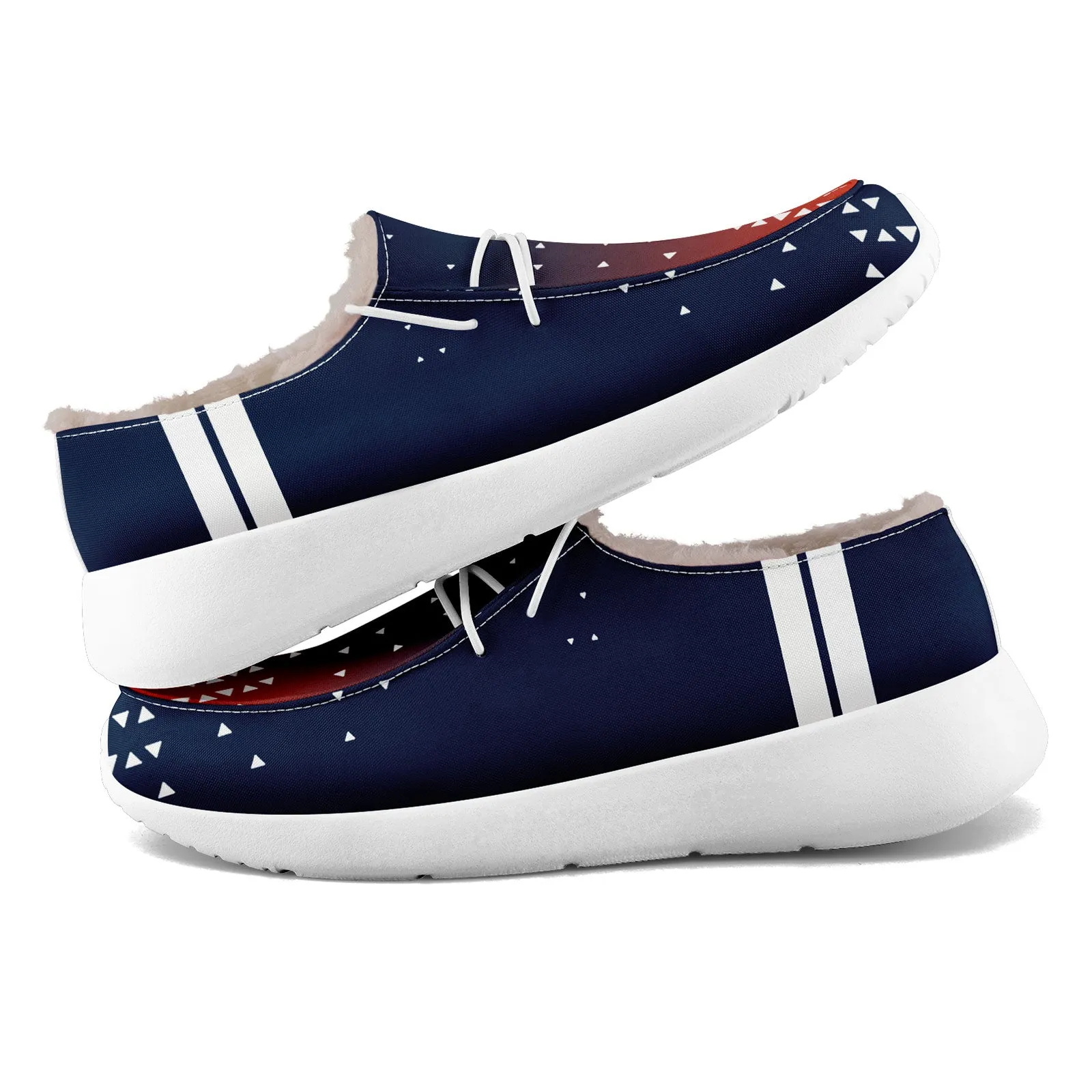 Custom Blue White Denver Shoes Personalized Sneaker FN042-D020279-10
