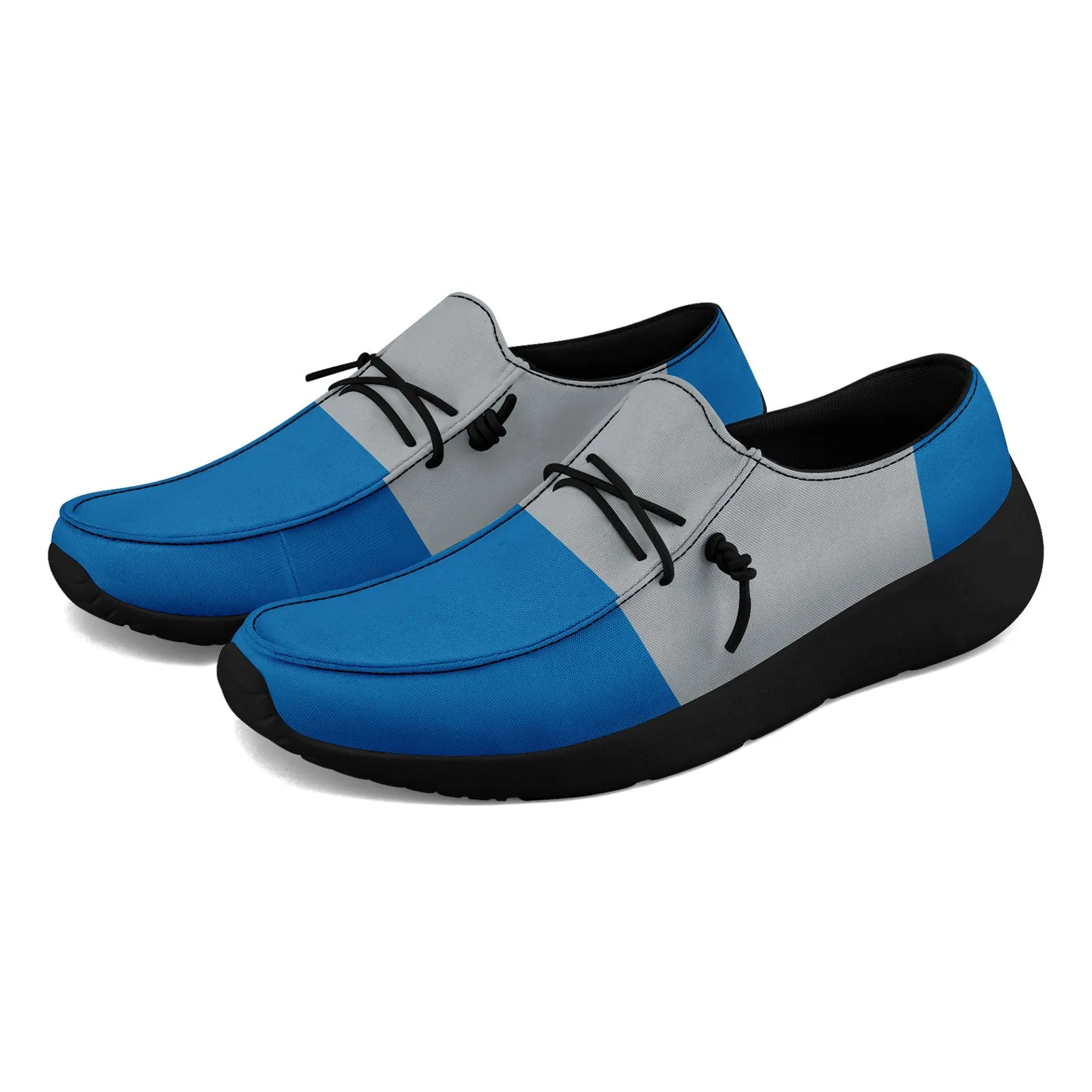 Custom Detroit Blue Gray Shoes Personalized Sneaker FN018-D020278-11
