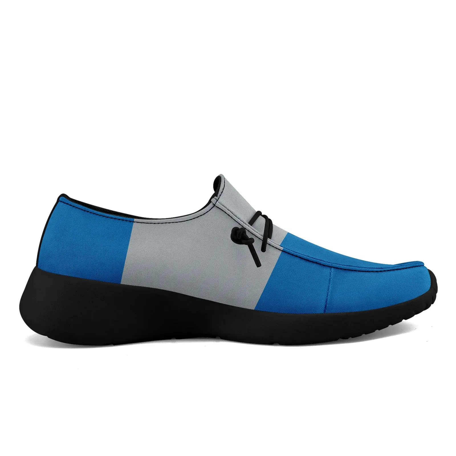 Custom Detroit Blue Gray Shoes Personalized Sneaker FN018-D020278-11