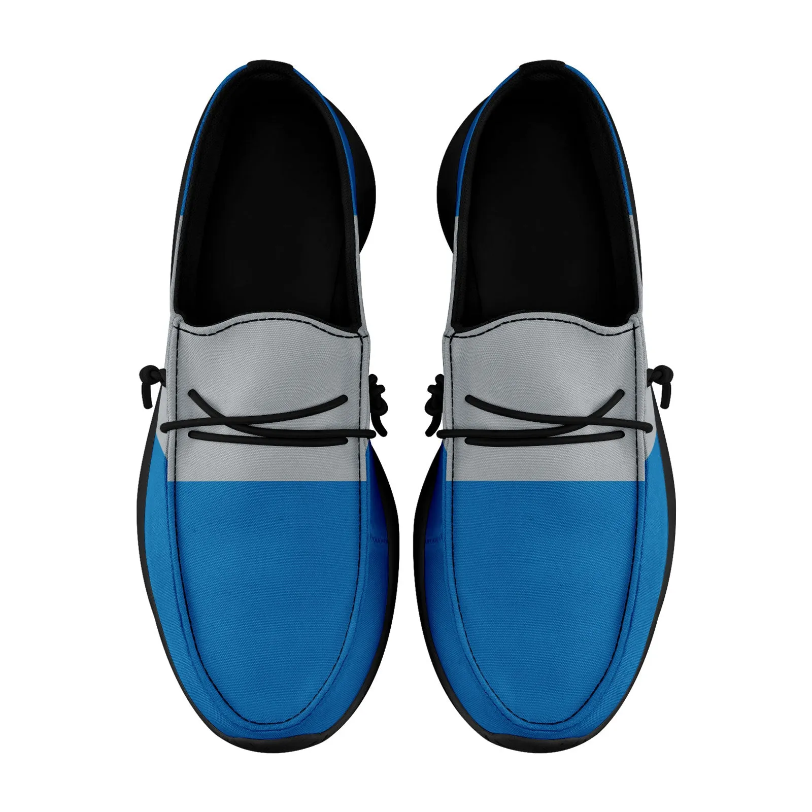 Custom Detroit Blue Gray Shoes Personalized Sneaker FN018-D020278-11