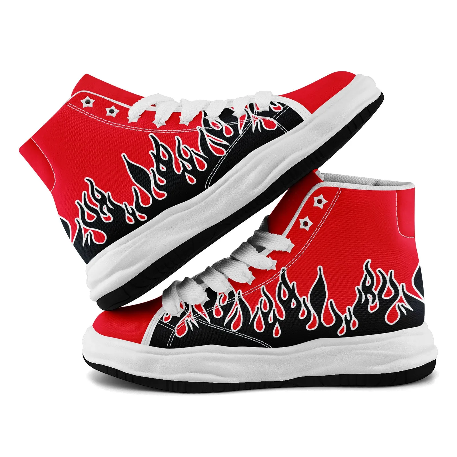 Custom Red Blue Houston Firesoul Shoes Personalized Sneaker FN039-D020272-12