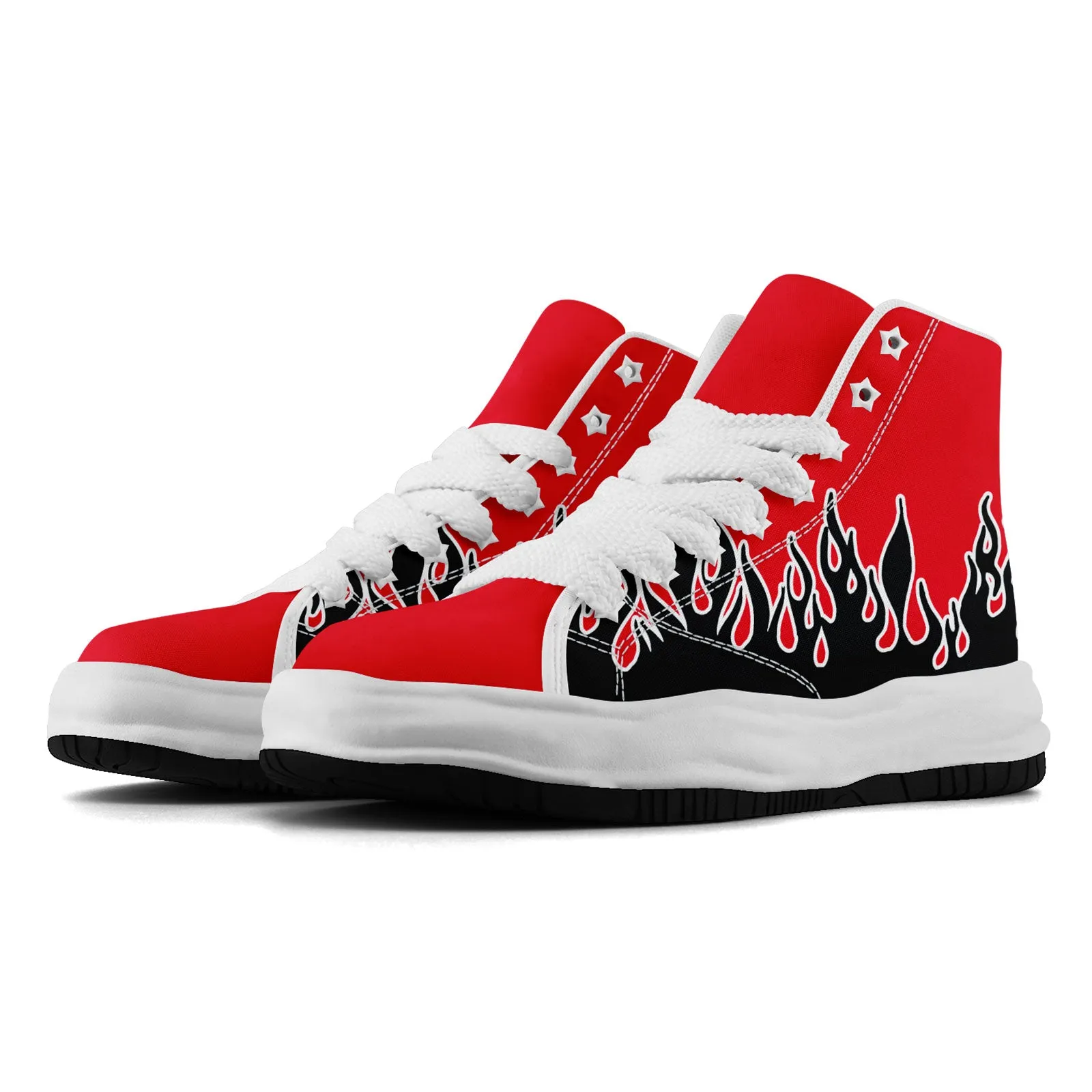 Custom Red Blue Houston Firesoul Shoes Personalized Sneaker FN039-D020272-12