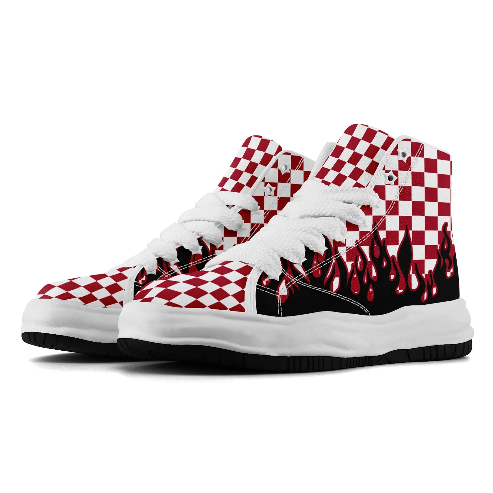 Custom Red White Black Atlanta Firesoul Shoes Personalized Sneaker FN039-D020272-3
