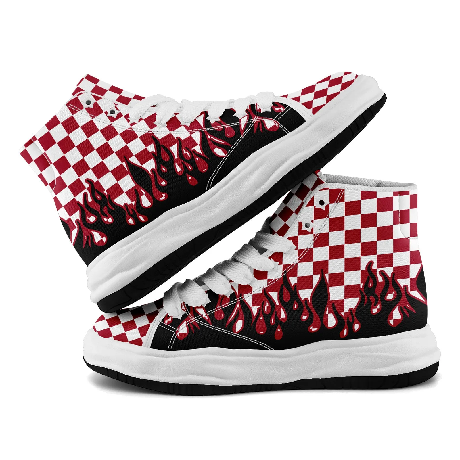 Custom Red White Black Atlanta Firesoul Shoes Personalized Sneaker FN039-D020272-3