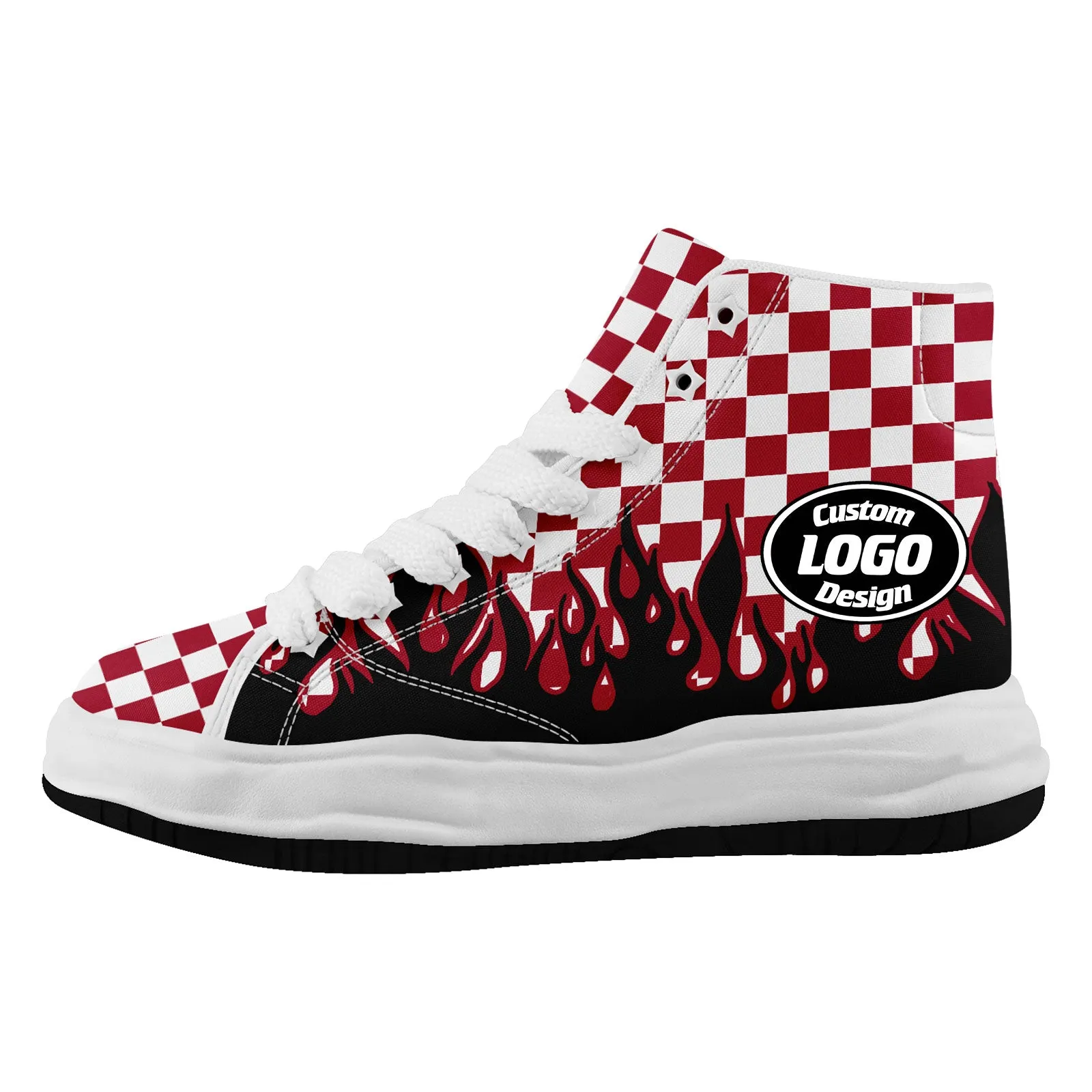 Custom Red White Black Atlanta Firesoul Shoes Personalized Sneaker FN039-D020272-3