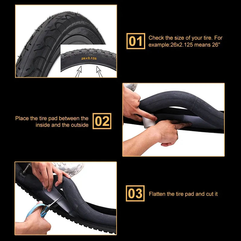 Cycling Puncture Proof Belt 26" 29" Bicycle Tire Liner