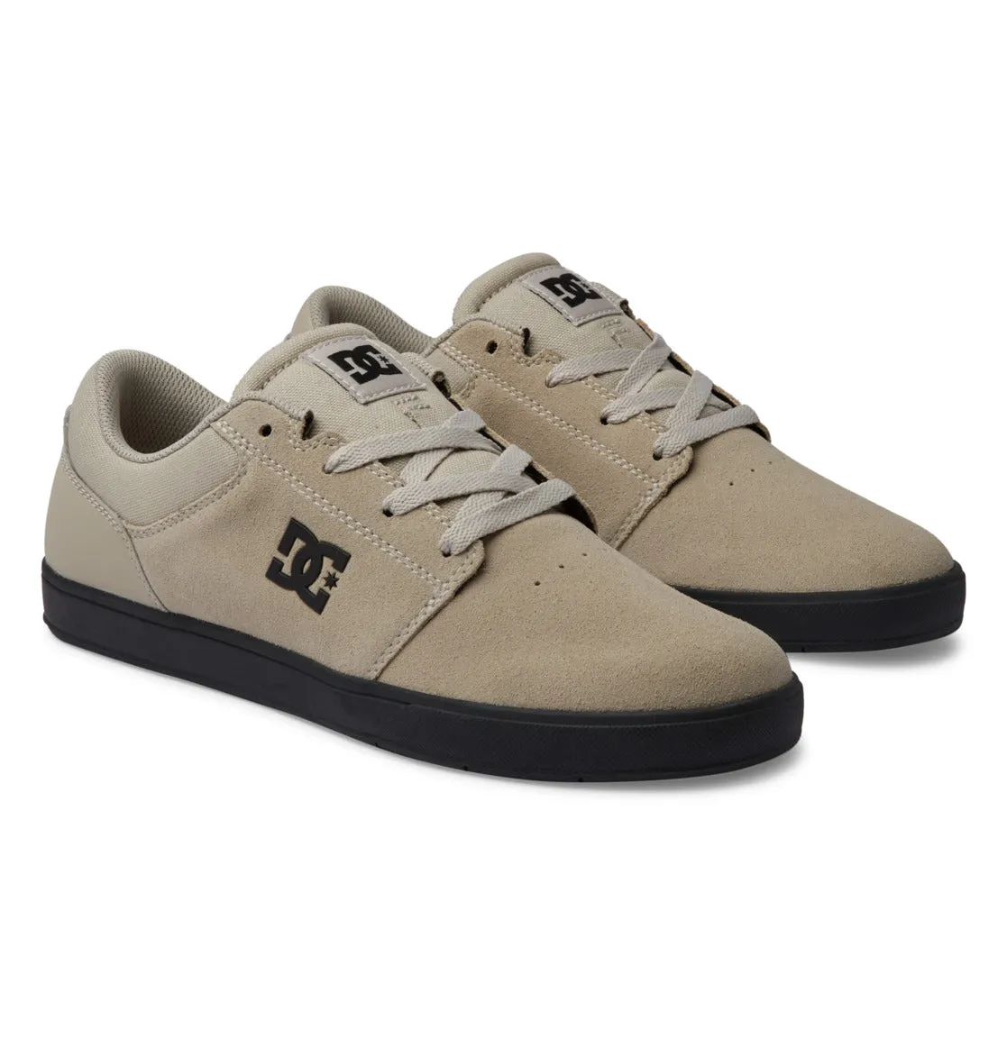 DC Men's Crisis 2 Leather Shoes Silver/Birch ADYS100647-WEJ0