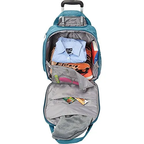 Delsey Quilted Rolling Underseat Bag For Carry-On Fits Overhead & Under Airline Seat - (Black)