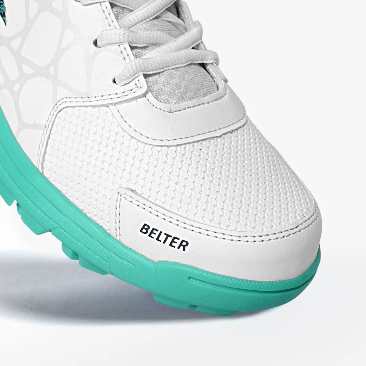 DSC Belter Cricket Shoes (White/Green)