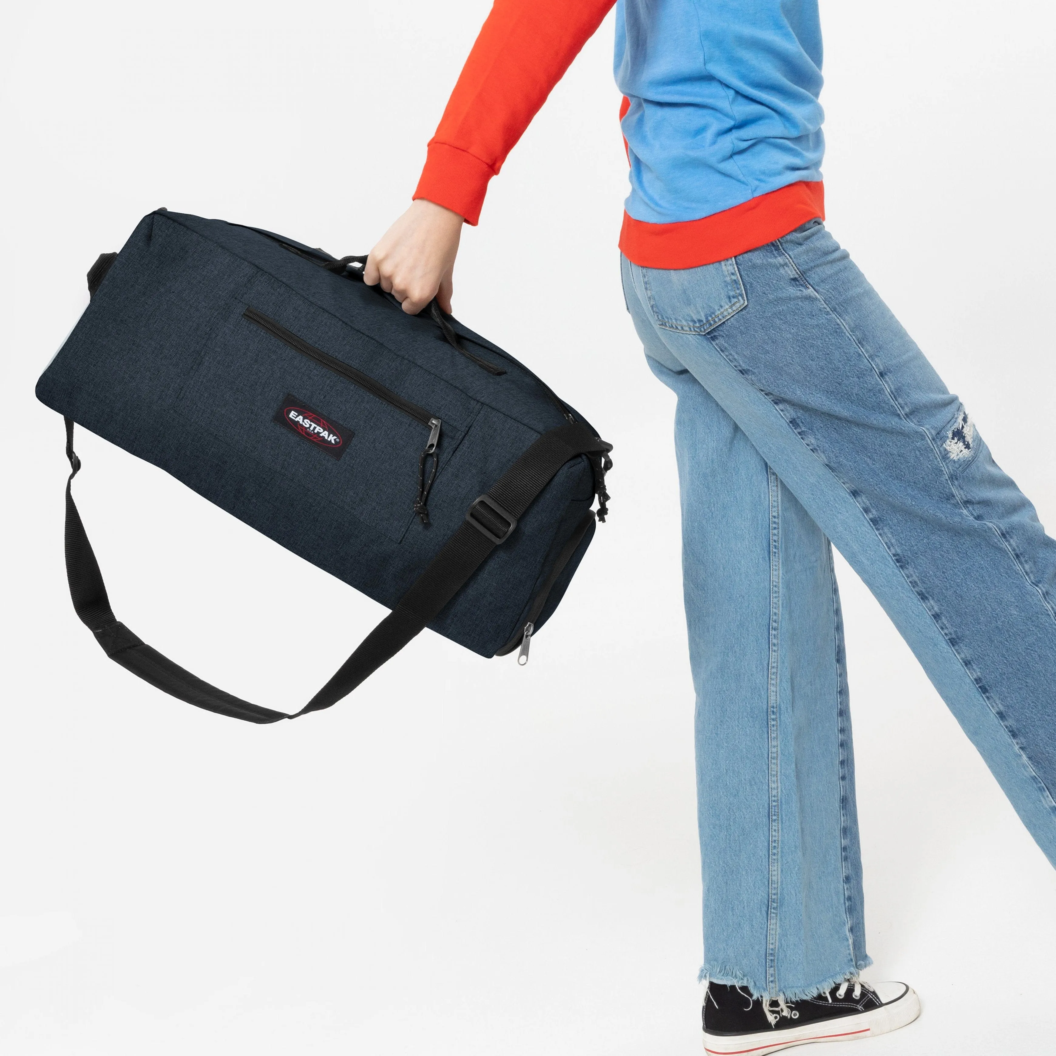 Eastpak Duffl'R M Triple Denim Medium Duffle Bag - EK0A5BES26W