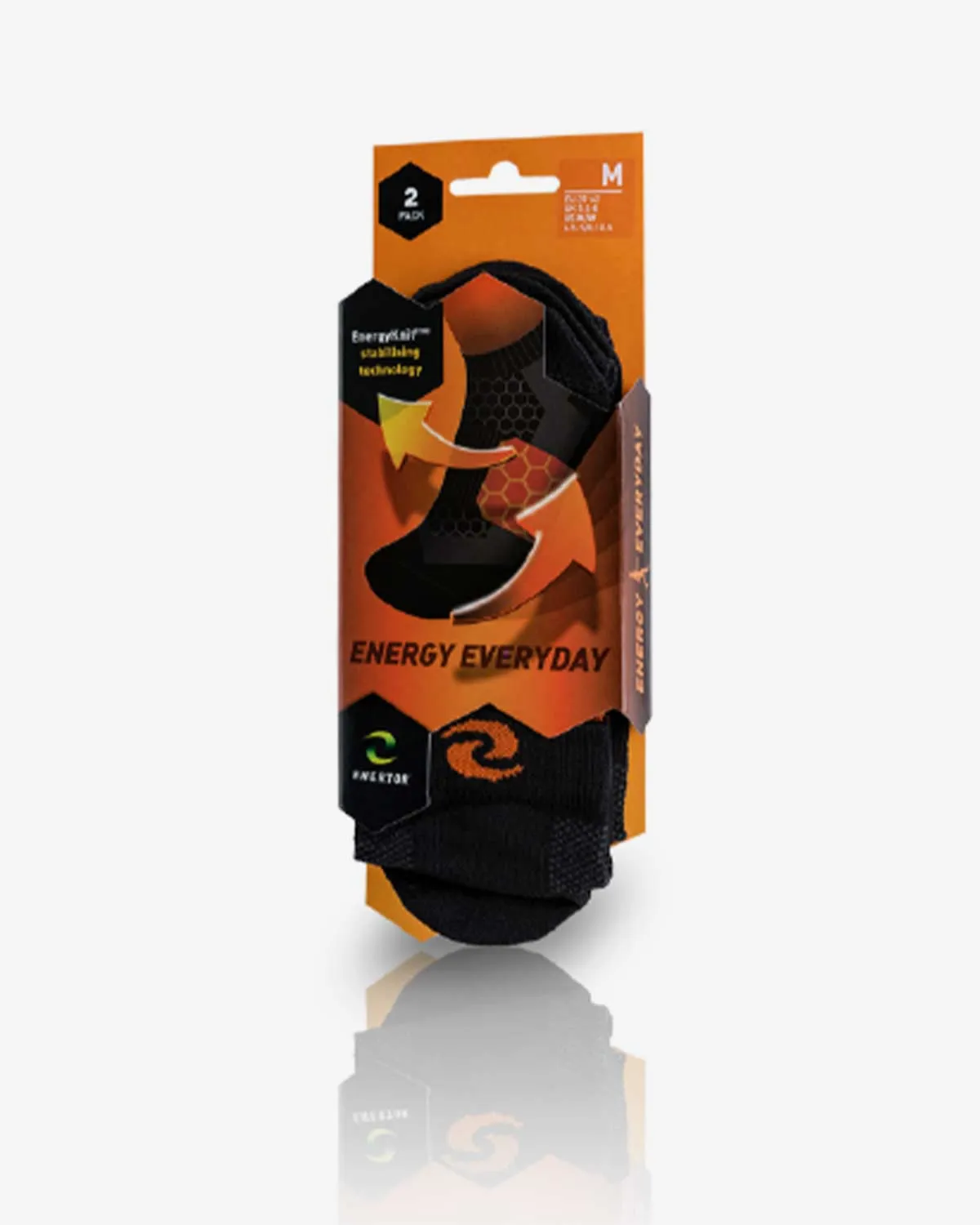 Energy Everyday Socks (2 Pairs) Black