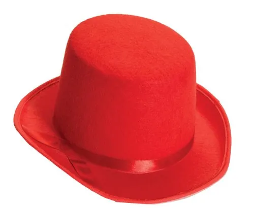 Forum Novelties Red Deluxe Top Hat