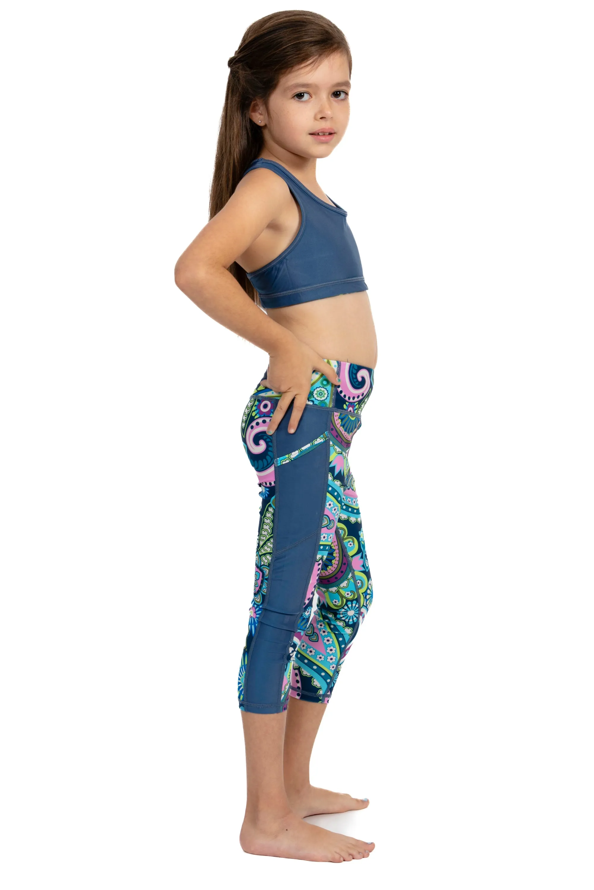 Galia Jewel Girls Reversible Sports Bra